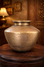 Antique Hand-Engraved Brass Lota – Traditional Indian Water Vessel
