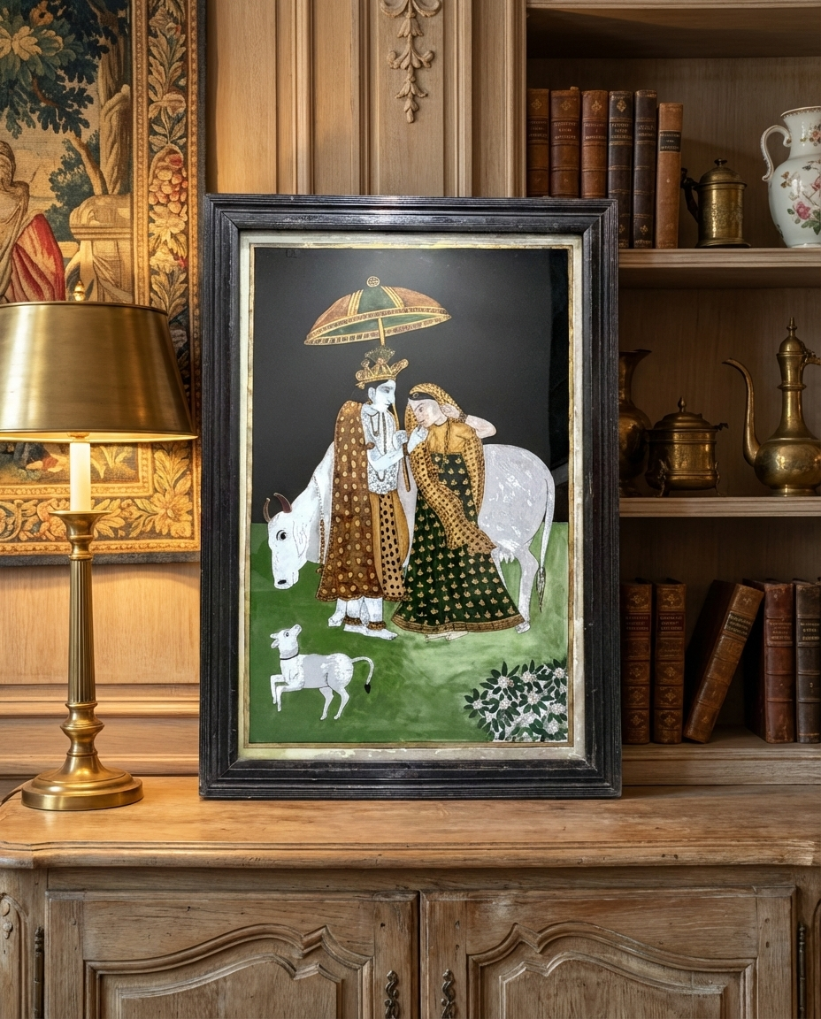 Heritage Radha & Krishna Pichwai – Sacred Wall Art for Elegant Homes