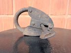 1900'S Vintage Handcrafted Iron Lock with Original Key – Vintage Rustic Security Lock