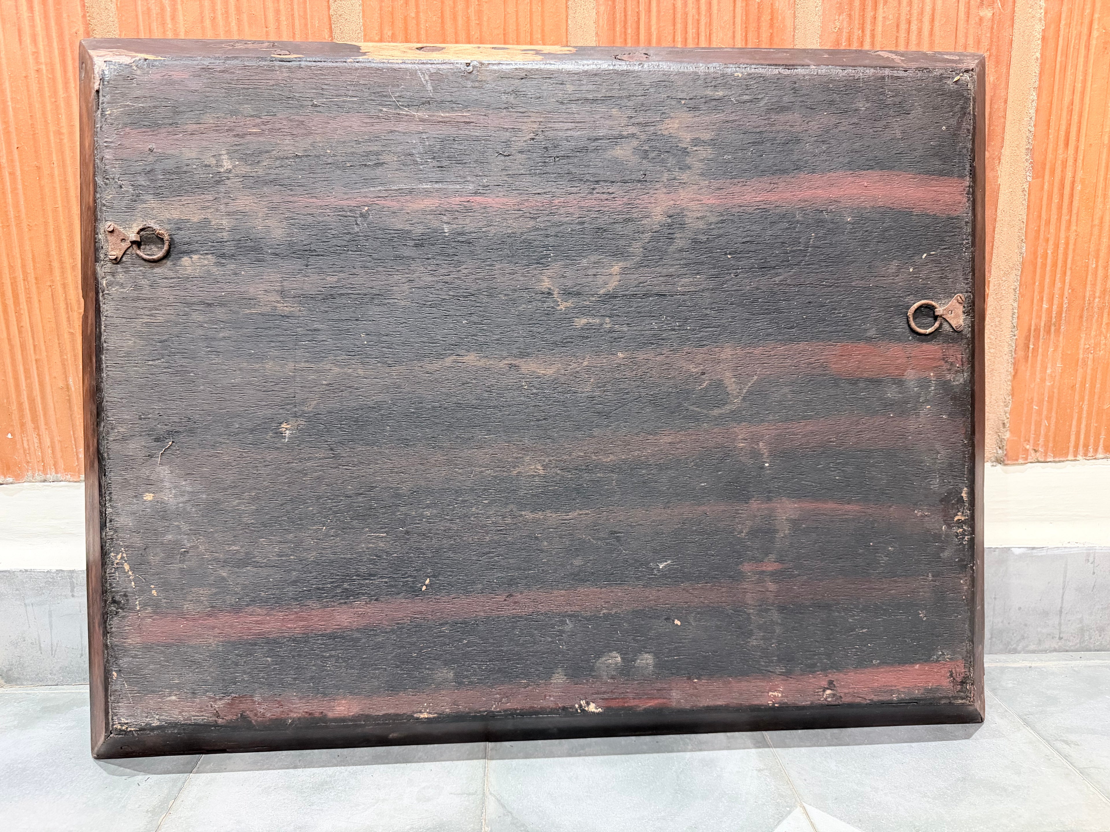 Antique Mysore Rosewood Inlay Panel – Krishna’s Gita Upadesh at Kurukshetra (Mahabarata)
