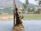 Rare Antique Brass Handicrafted Varahi Amman Sculpture – South Indian Temple Style