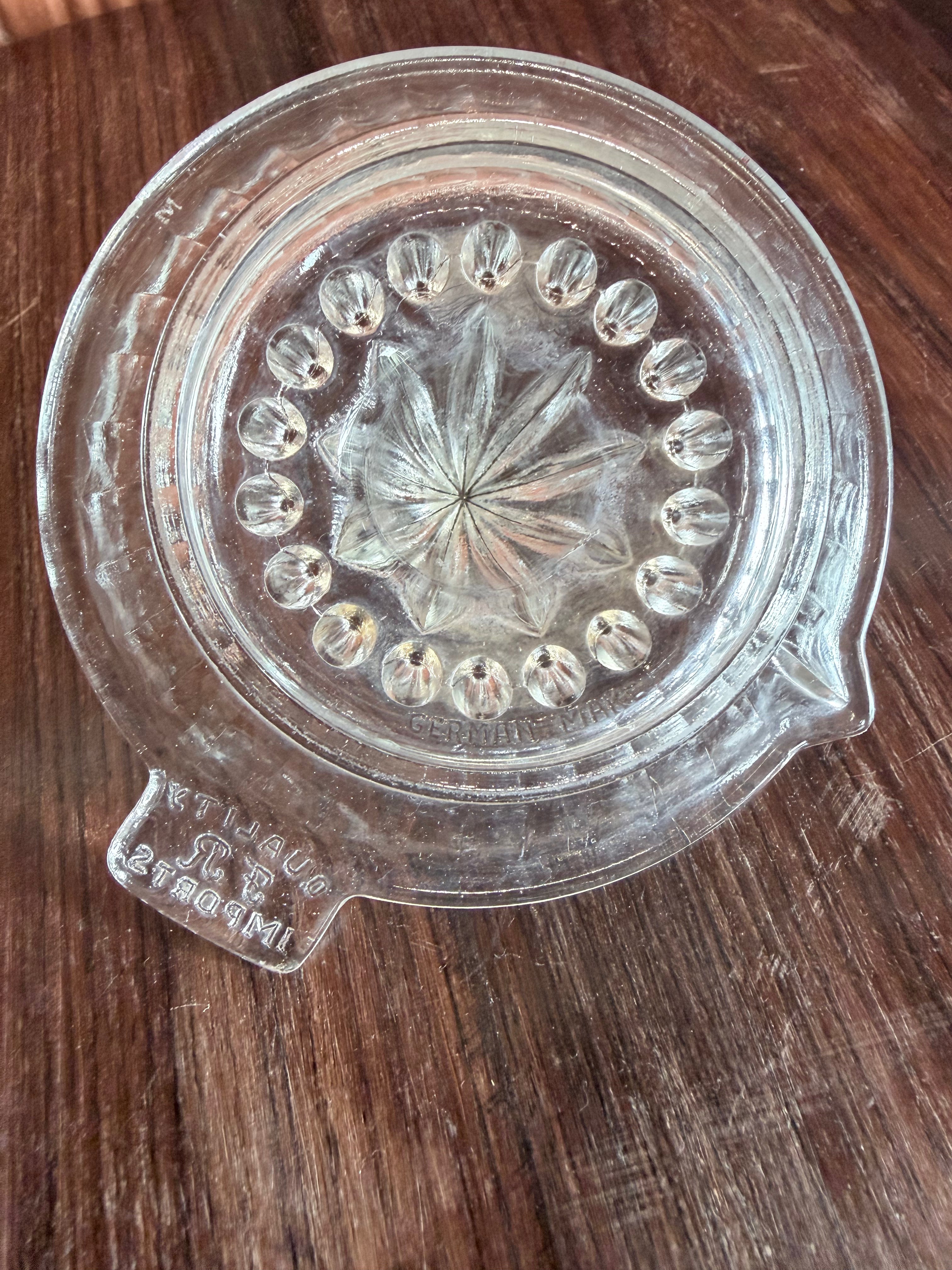 1940'S Rare Vintage Chettinad Glass Juicer – Made in Germany