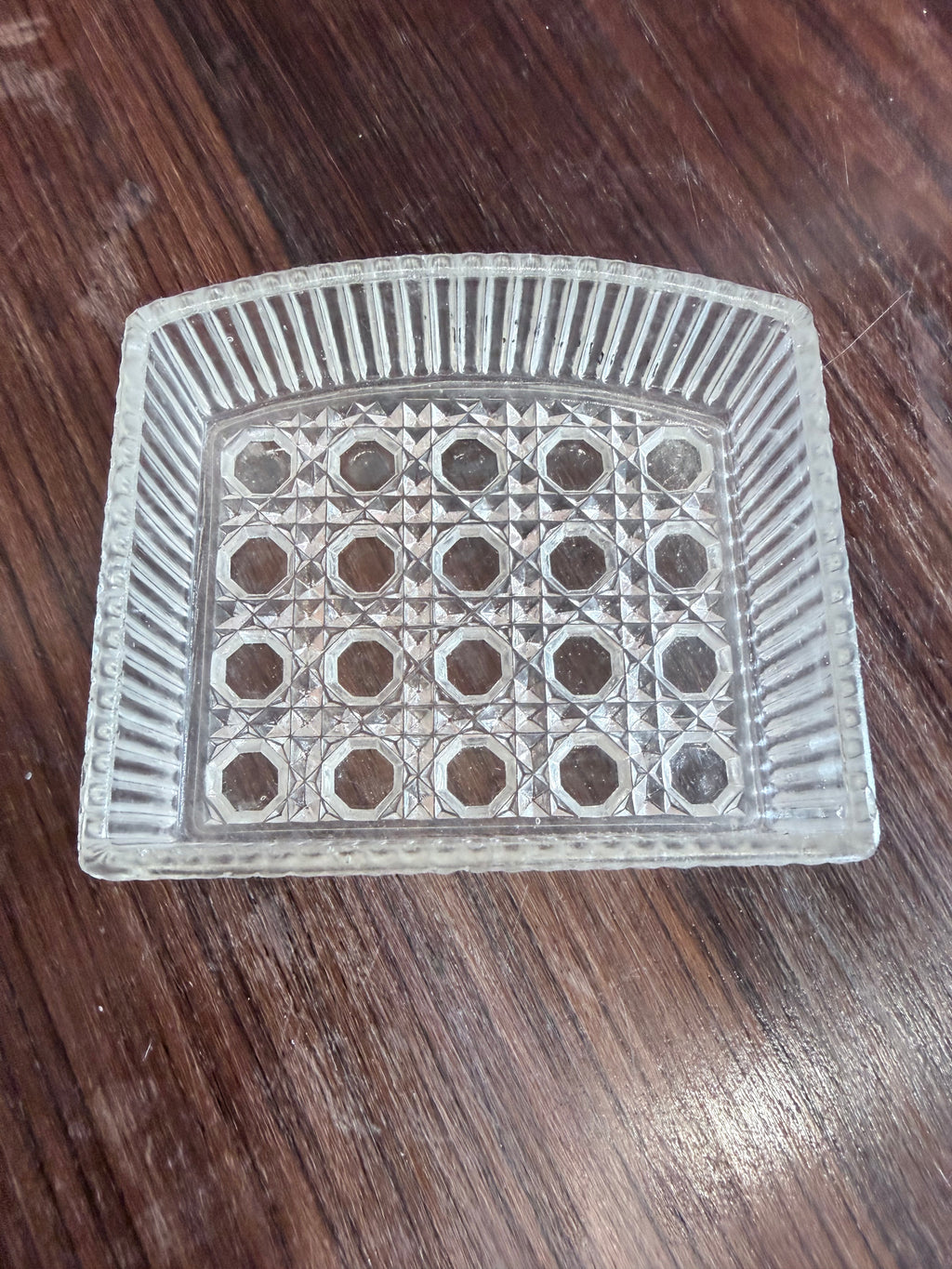 1930'S Antique Cut Glass Ash Tray – Vintage Decorative Tabletop Collectible