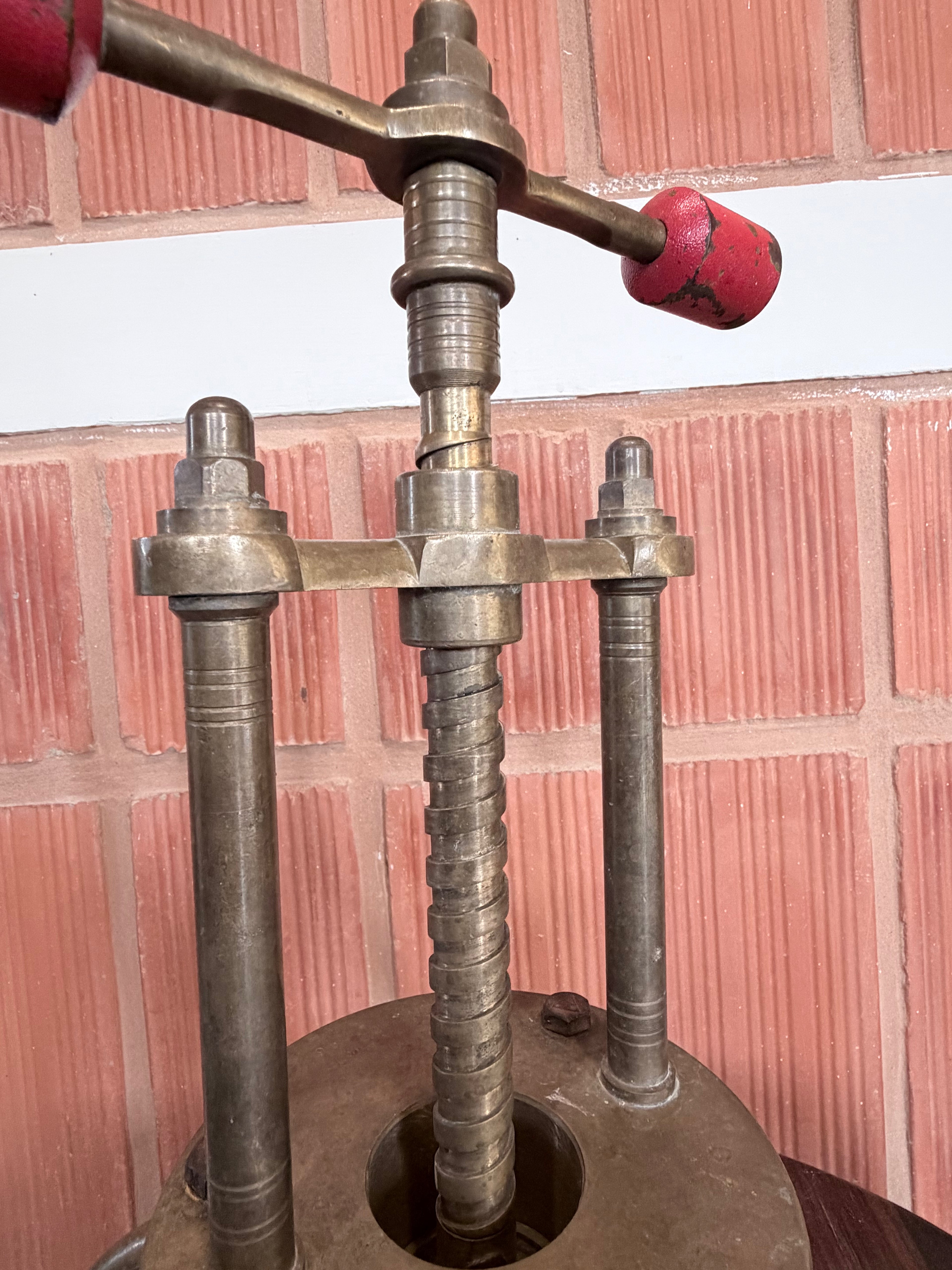 Antique South Indian Brass Idiyappam or Sevai Maker | Handcrafted Vintage String Hopper Press