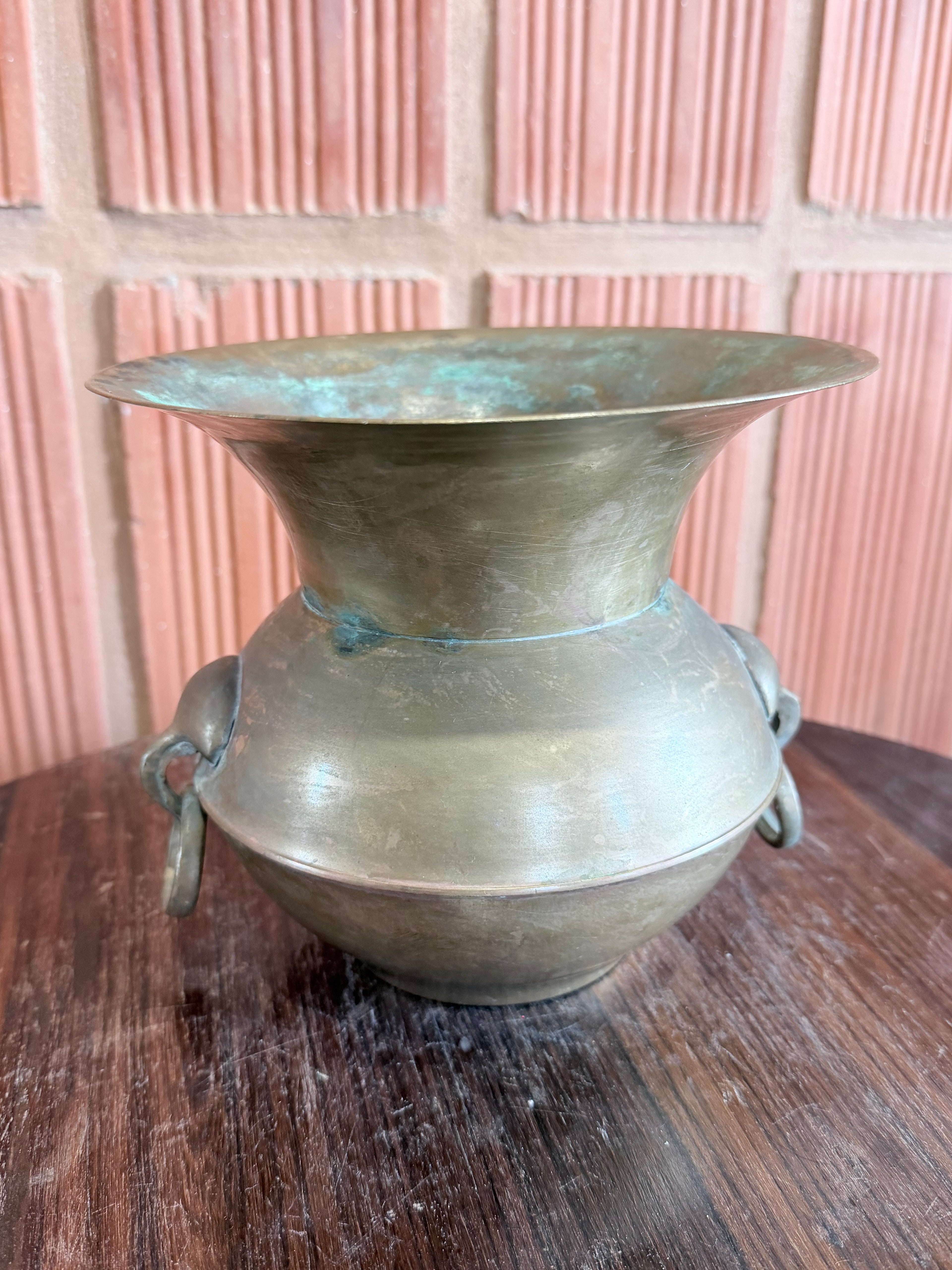 Vintage Handcrafted Brass Spittoon (Padikkam) – Traditional Indian Heritage Vessel | Collectible Décor Piece
