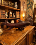 Investment-Grade Antique Rosewood Fish – Rare Collector’s Inlay Masterpiece