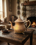 Vintage Brass Tea Kettle – Collectible Teapot for Serving & Home Décor