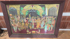 Large Antique Tanjore Painting – Srinivasa Kalyanam (Divine Wedding of Lord Venkateswara and Goddess Lakshmi) – 6.25 ft x 4.25 ft