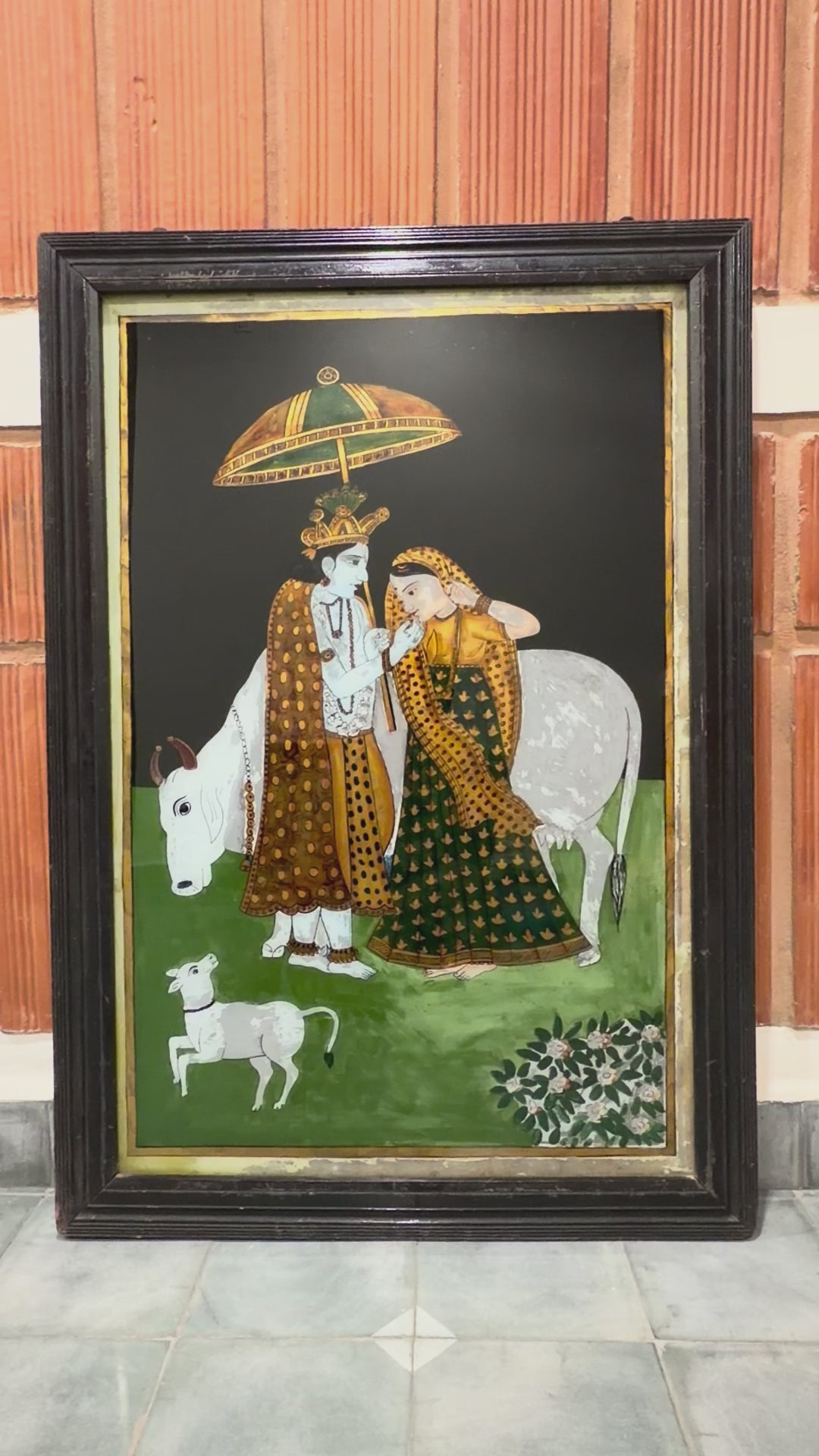 Heritage Radha & Krishna Pichwai – Sacred Wall Art for Elegant Homes